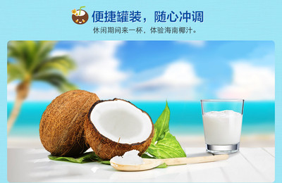 海南特产 南国食品 纯椰子粉320g+浓香椰子粉340g早餐速溶椰汁粉